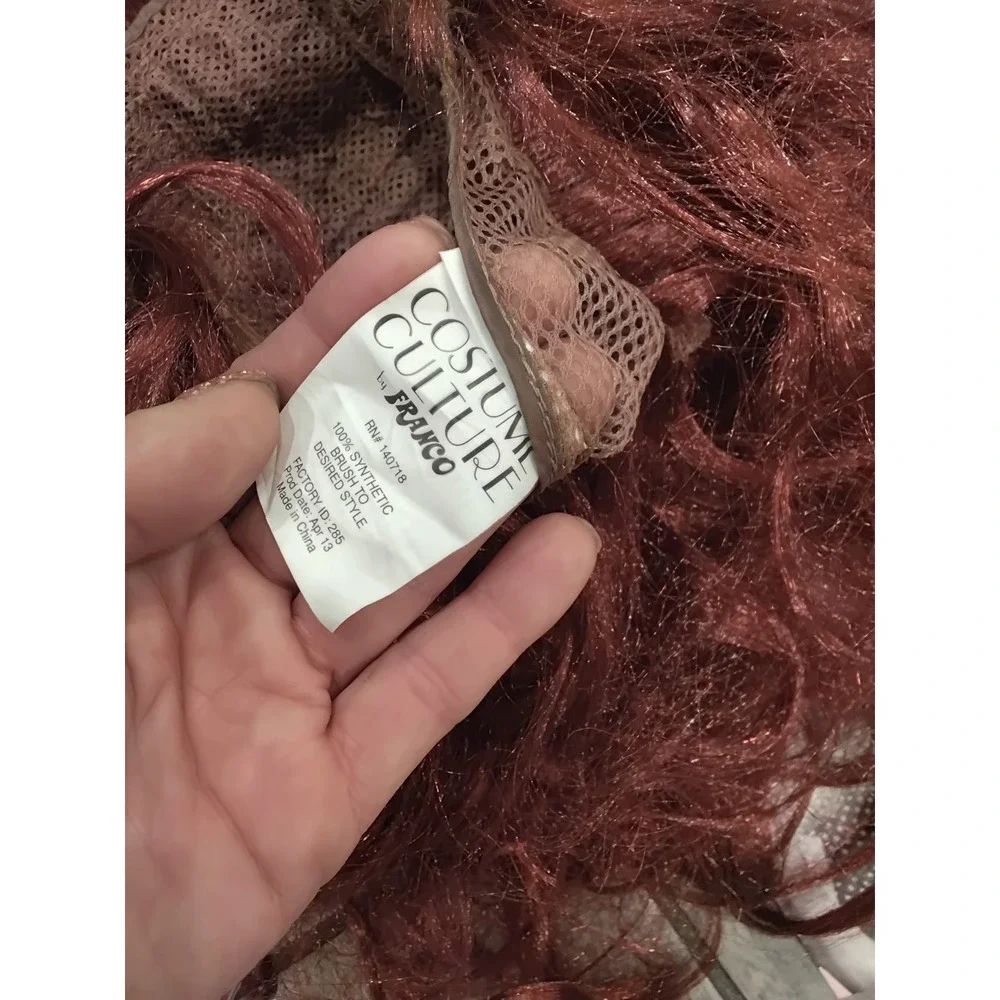 I Love Lucy Costume Wig Red Curly Retro 50s Lucille Ball Culture Franco